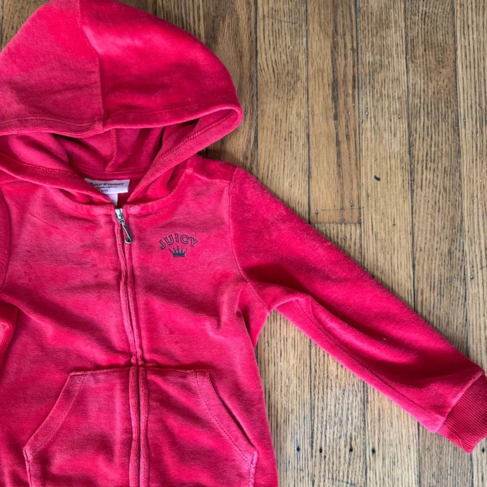 Juicy Couture Little Girls Red Sweatpants & Hoodie Set Size 3T - Picture 6 of 14